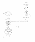 Air Cleaner Diagram and Parts List for 295346-0119-B1  Briggs and Stratton Engine